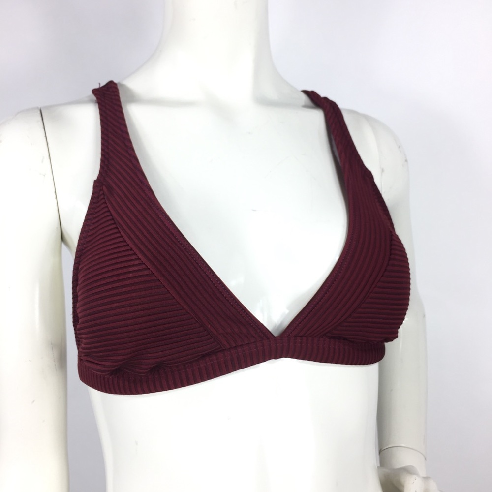 La Blanca Swimwear Cross Back Top Crimson 8 - Picture 6 of 15